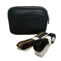 Sophia Double Zipper Leather Crossbody