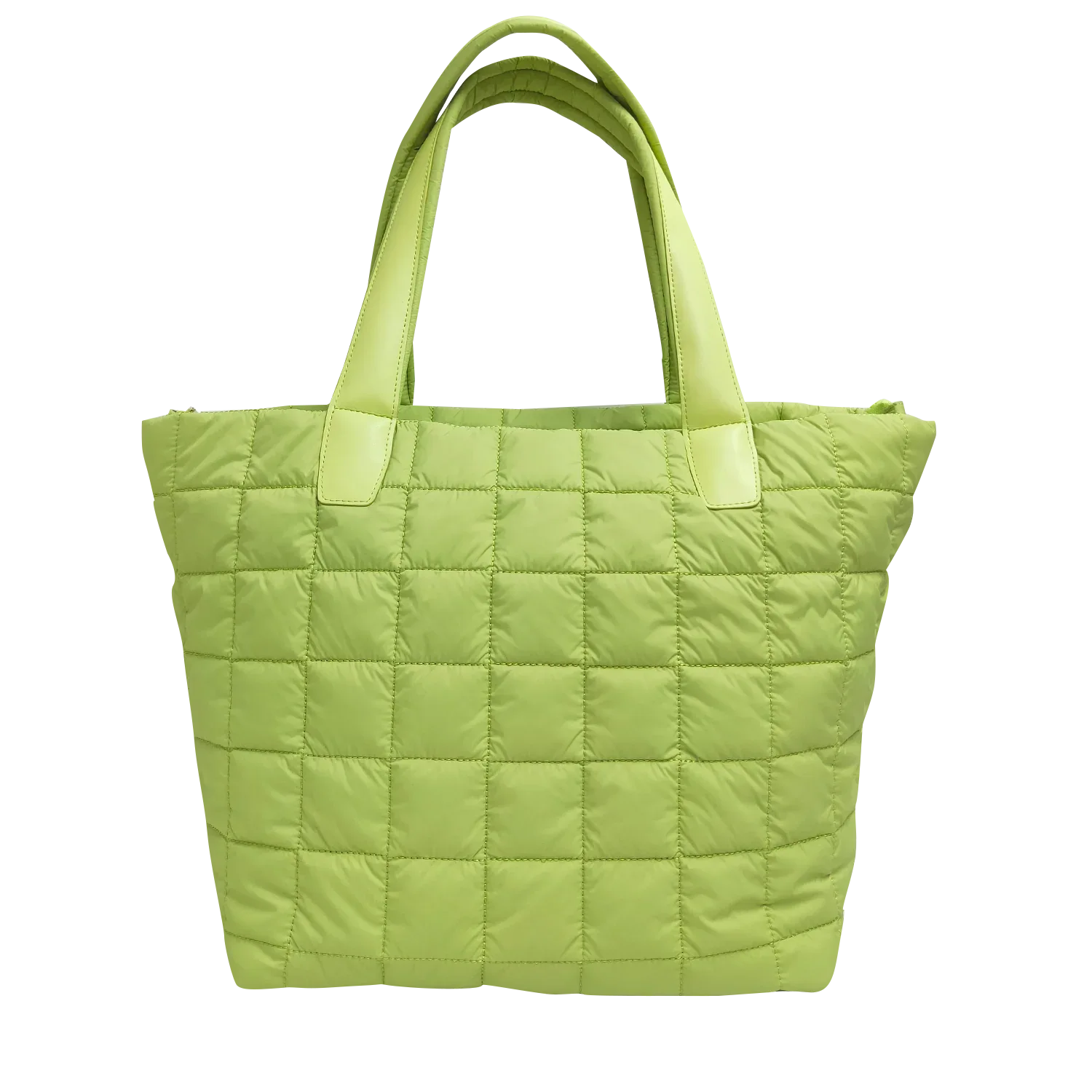 Quilted Nylon Tote Bag for Women – Lightweight 16” Laptop Work & Travel Tote