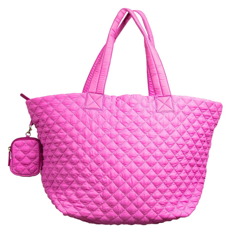 Alyssa Jumbo Quilted Nylon Tote – Lightweight, Spacious & Travel-Ready