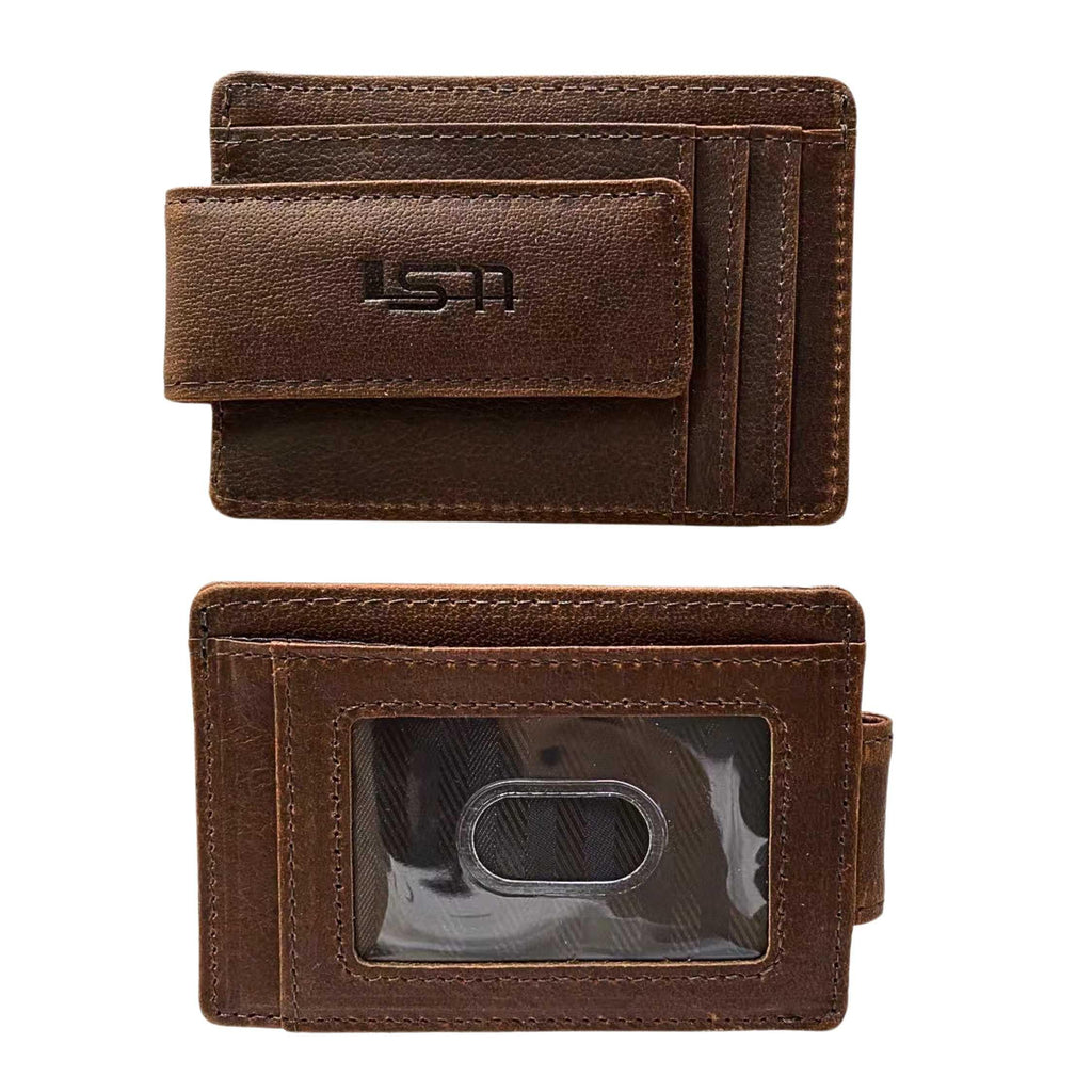 Cambridge Full-Grain Leather Magnetic Money Clip Wallet – Slim RFID Front Pocket Wallet for Men