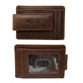 Cambridge Full-Grain Leather Magnetic Money Clip Wallet – Slim RFID Front Pocket Wallet for Men