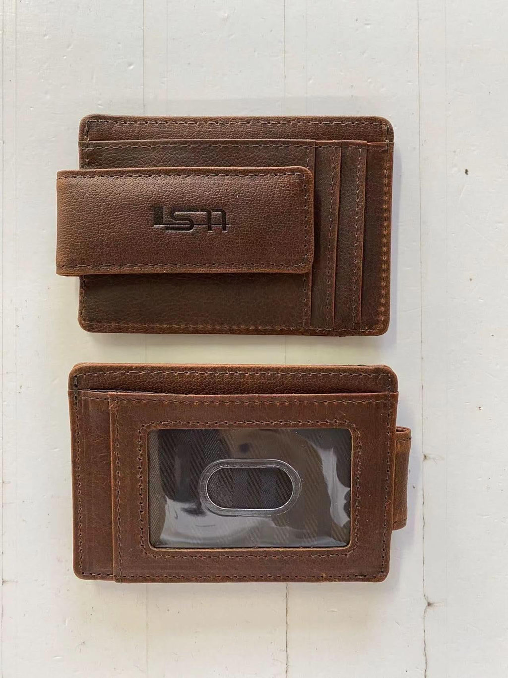 Cambridge Full-Grain Leather Magnetic Money Clip Wallet – Slim RFID Front Pocket Wallet for Men