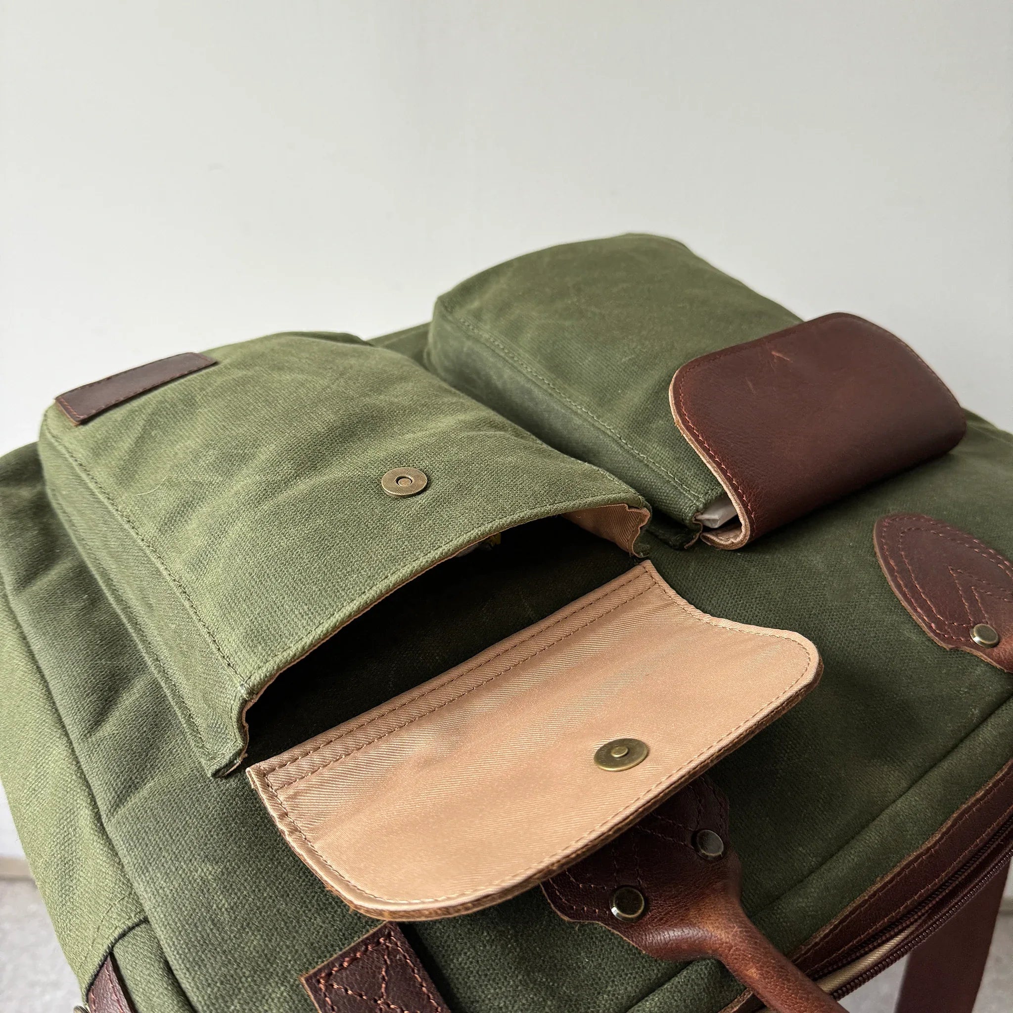 Maxwell Waxed Canvas Messenger Bag – 16" Laptop - Top Zip