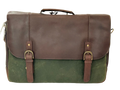 Maxwell Waxed Canvas Messenger Bag - 16'' Laptop - Structured
