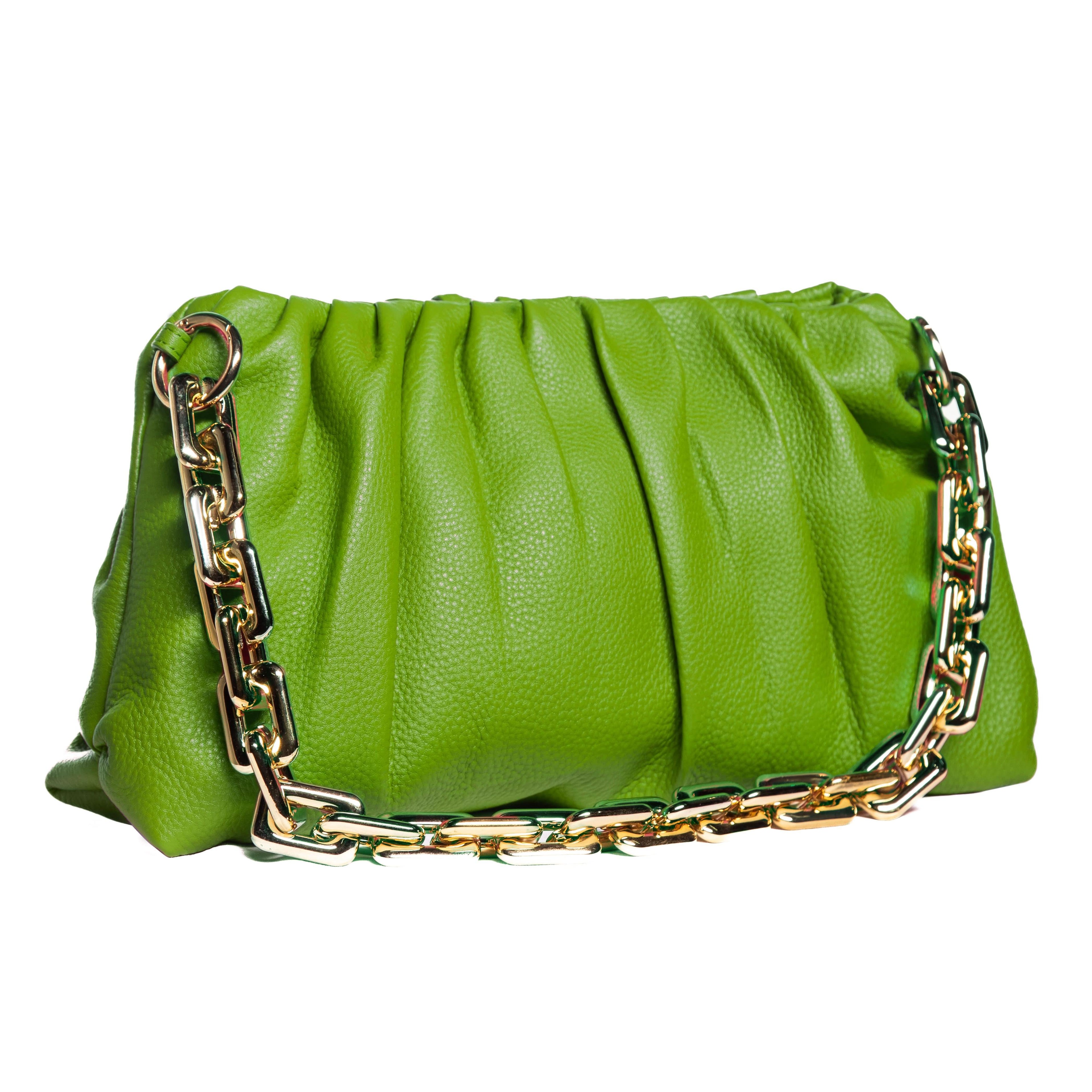 Sophia Full-Grain Leather Clutch Bag for Women – Wristlet Wallet & Evening Purse