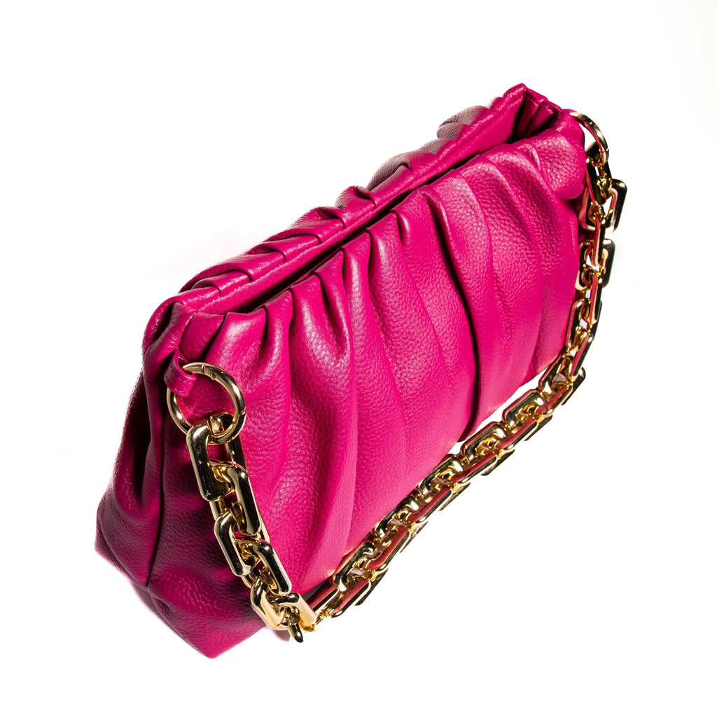 Sophia Full-Grain Leather Clutch Bag for Women – Wristlet Wallet & Evening Purse