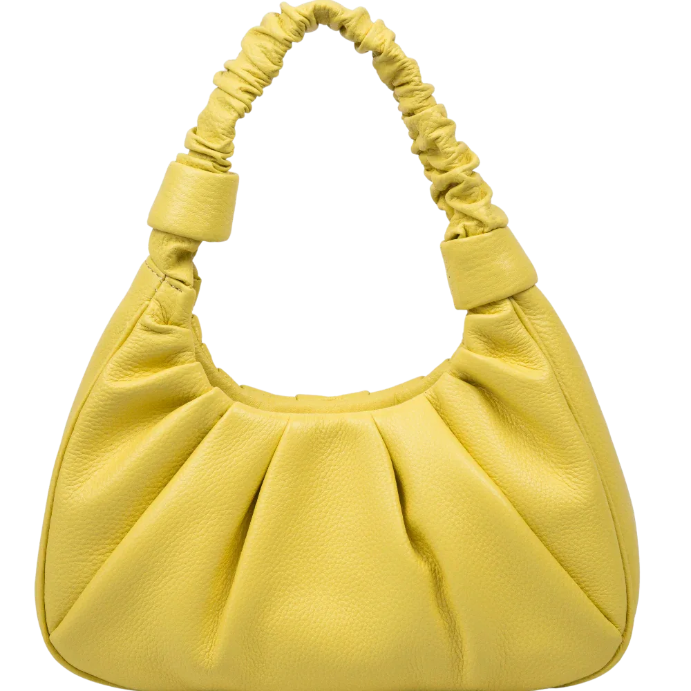 Sophia Full-Grain Leather Hobo Bag for Women – Soft Pebbled Leather Shoulder Purse