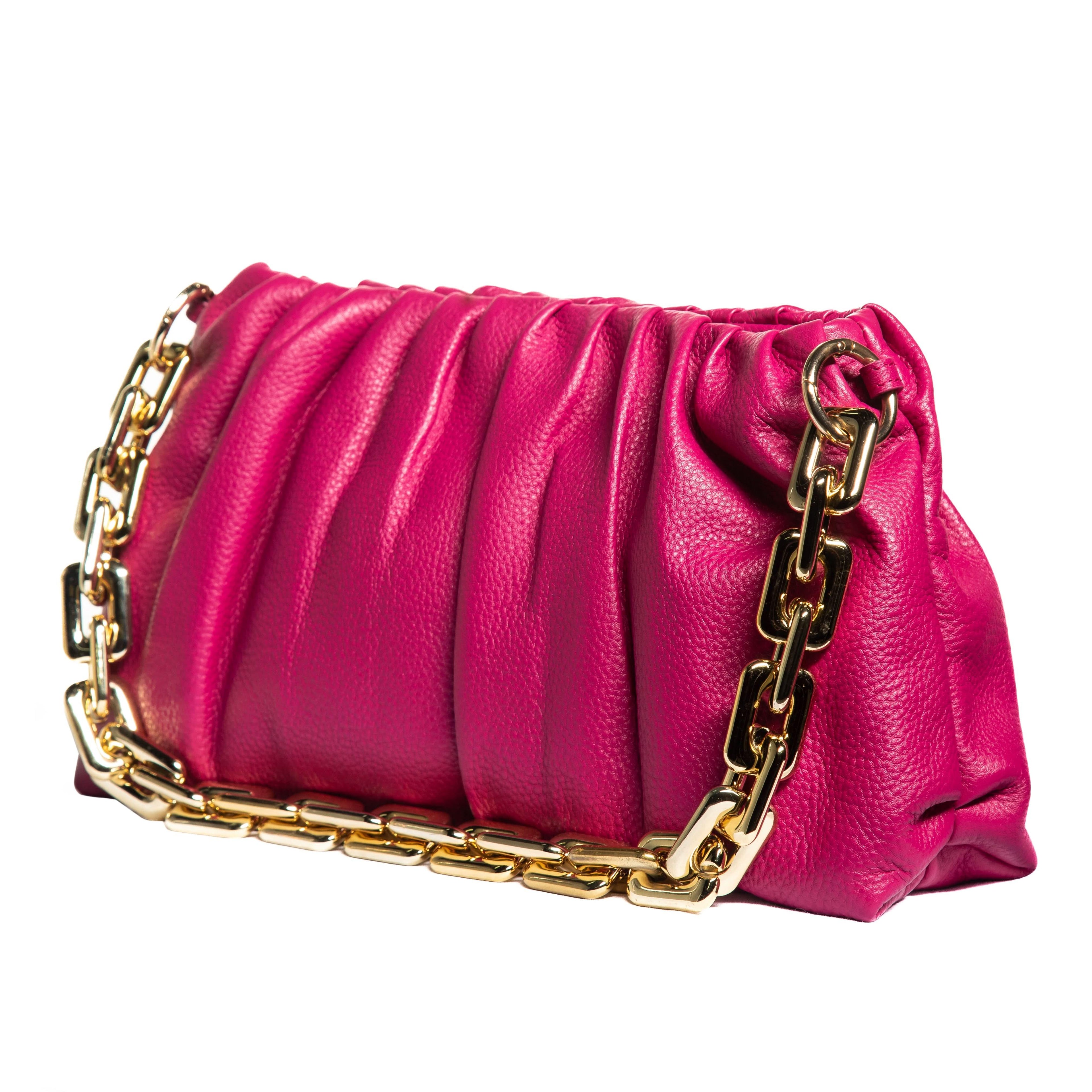 Sophia Full-Grain Leather Clutch Bag for Women – Wristlet Wallet & Evening Purse