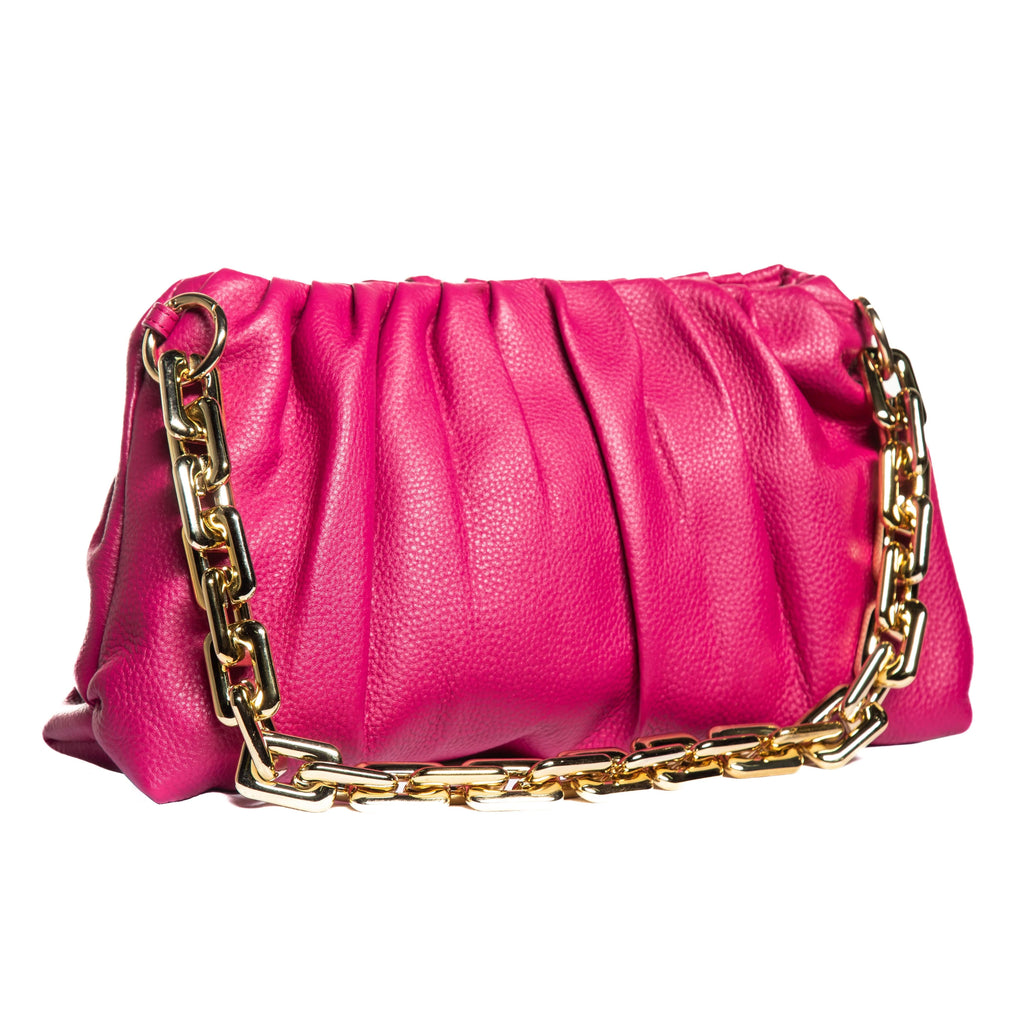 Sophia Full-Grain Leather Clutch Bag for Women – Wristlet Wallet & Evening Purse