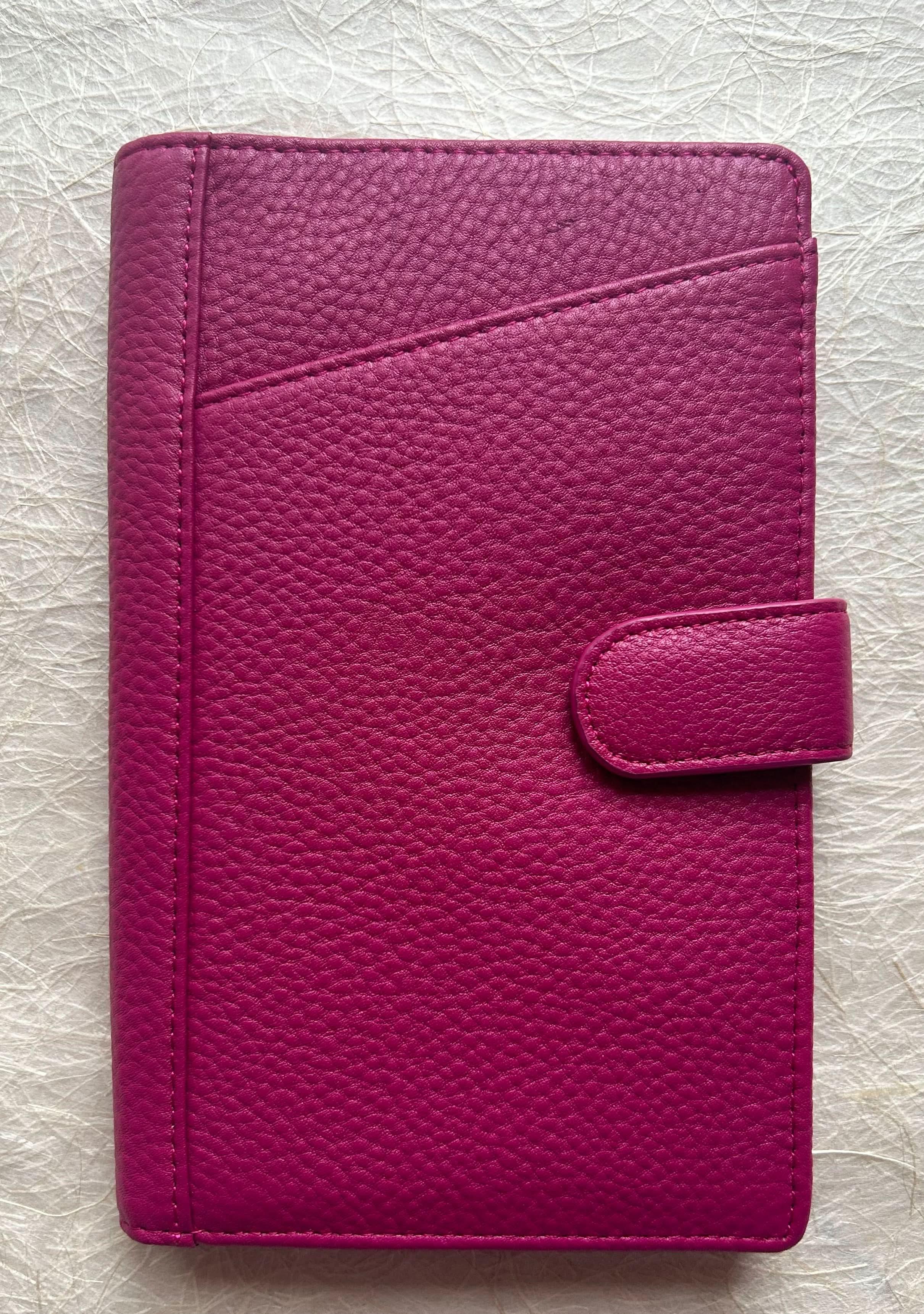 Sophia Full-Grain Leather Travel Wallet with Passport Slot & RFID Protection