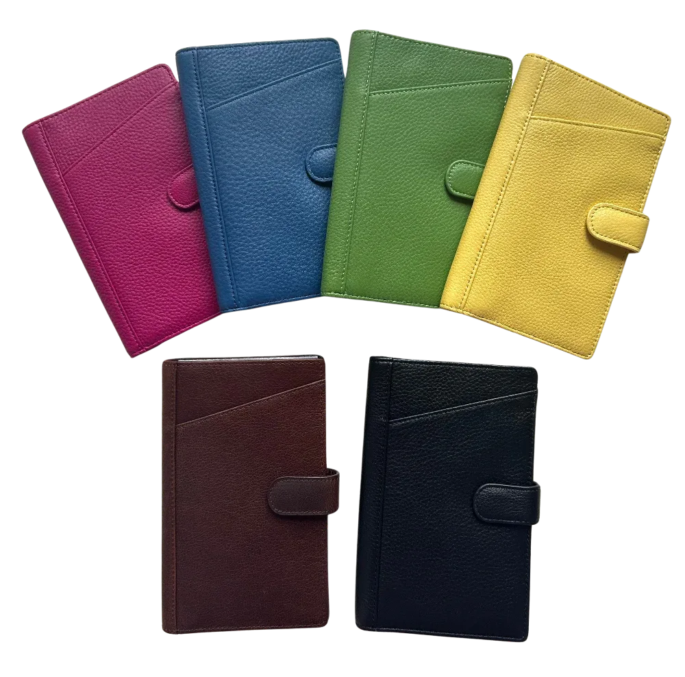 Sophia Full-Grain Leather Travel Wallet with Passport Slot & RFID Protection