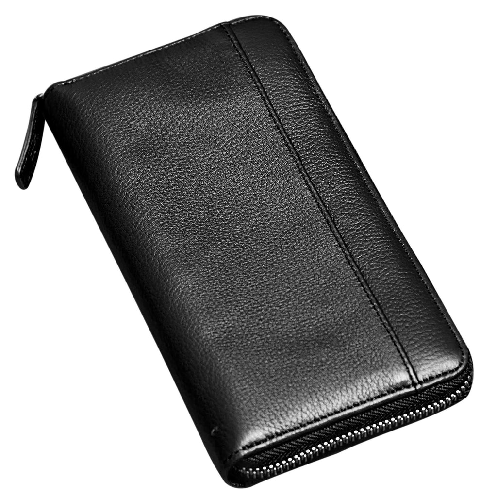 Full-Grain Leather Zip-Around Wallet for Women – Sophia Travel & Everyday Wallet