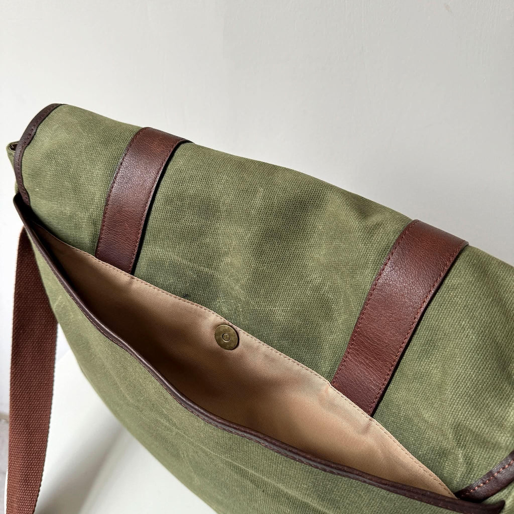 Maxwell Waxed Canvas Messenger Bag - 16” Laptop - Classic